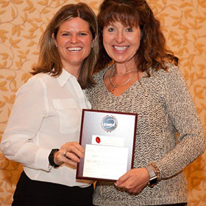 CAM-X President Dana Lloyd with TAS-PAGE President Judy Craik