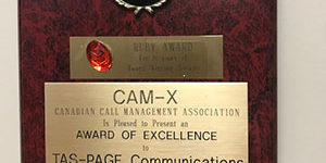 CAM-X 2017 Award of Excellence